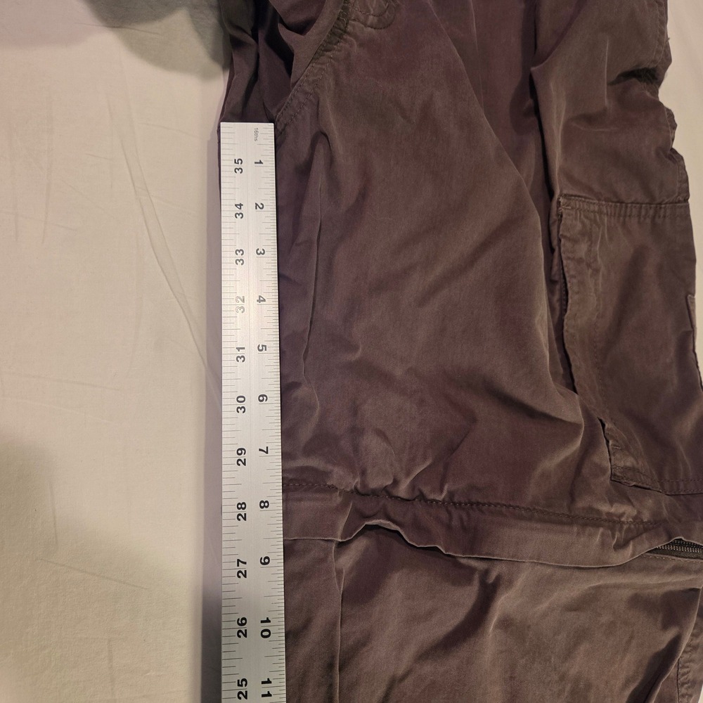 Sonoma Men's Convertible Zip Off Cargo Pants Size 36x29 Taupe Brown Cotton Nylon - Picture 10 of 11